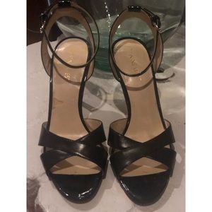 Peep-toe Black Ankle Strap Sandal #shesdarlin!